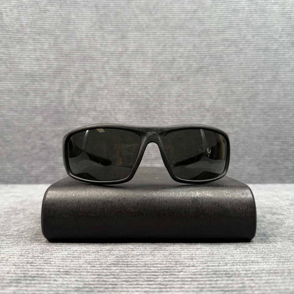 Dockers Mens Wrap Sunglasses Matte Black Sport Rectangular KHL Y2k